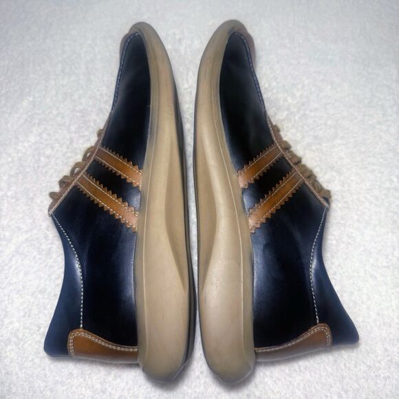 Kenneth Cole Reaction 2Tone Black/Brown Leather Lace Up Casual Men Shoes Size 12 - Picture 6 of 9